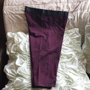 Pink crop workout pants
